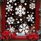 Christmas Decorations Indoor Decor: 8 Sheets Extra Large White Snowflake Christmas Window Clings, Farmhouse Rustic Xmas Snowflake Decorations for Kids Home School Office Winter Holiday Party